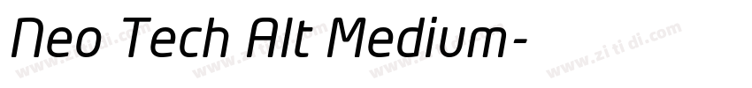 Neo Tech Alt Medium字体转换